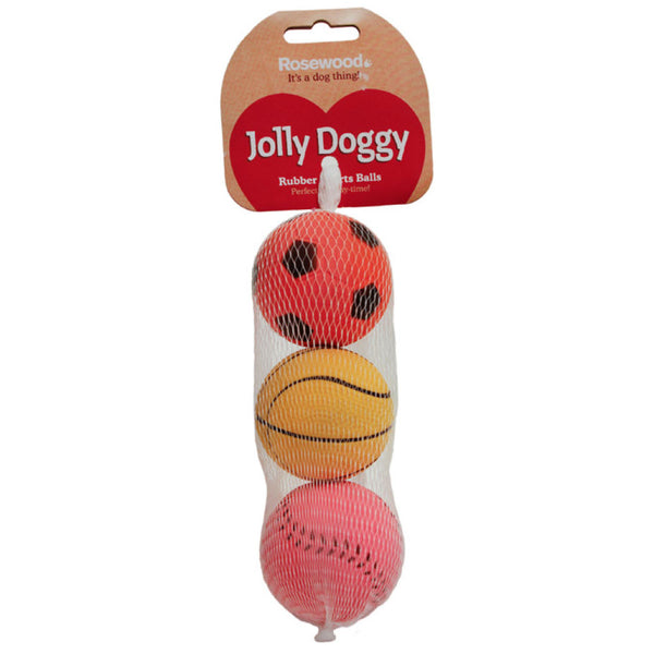 For Pets - Rosewood 3pk Rubber Balls