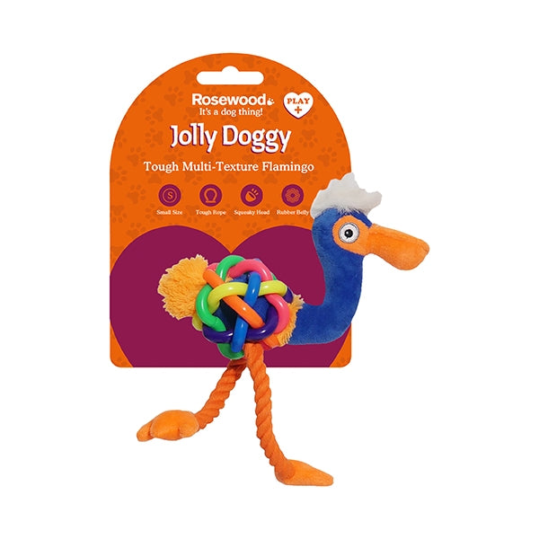 For Pets - Rosewood - Tough Multi Texture Flamingo Mini