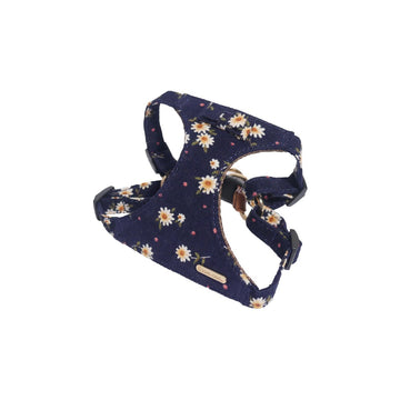 Toy Dog Navy Floral Harness