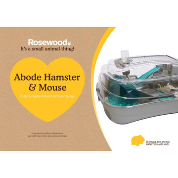 Abode Hamster and Mouse Home - Stunning Silver