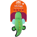 Tough Canvas Crocodile Dog Toy