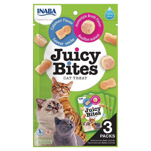 For Pets - Inaba - Juicy Bites Calamari & Homestyle Broth Flavour