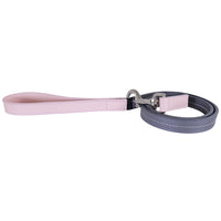 Baby Pink / Grey Leather Lead