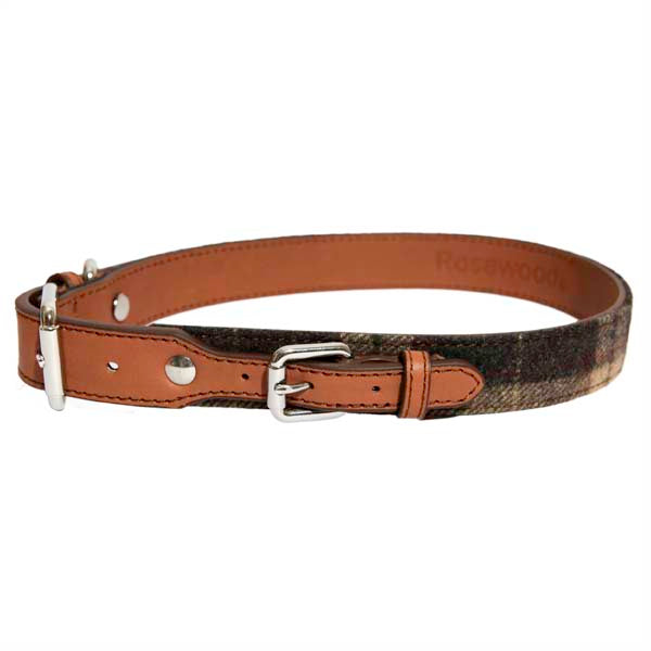 Rosewood luxury leather dog collar 2025