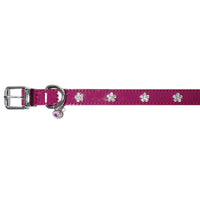 Rosewood - Wag 'n' Walk Designer Damson Nylon Dog Collar, Pink