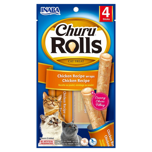 For Pets -Inaba - Churu Roll Chicken Recipe Wraps Chicken Recipe