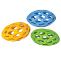 Cyber Rubber Lattice Rugby Ball Dog Toy