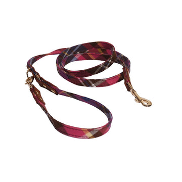 Toy Dog Pink / Purple Tweed XS Lead