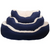 For Pets Rosewood - Navy Cable Knit Oval Dog Bed