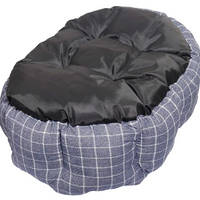 For Pets - Rosewood - 40 Winks Marine Check Oval