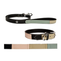 Luxury Leather Three Tone Dog Collar