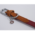 Rosewood - Luxury Leather Soft Touch Dog Collar, Red