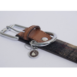 Rosewood - Luxury Leather Tweed Check Dog Collar