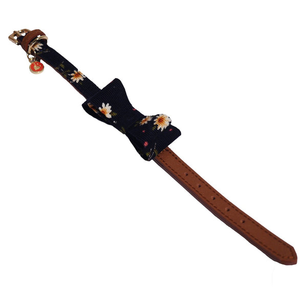 For Pets - Rosewood - Toy Dog Navy Floral Collar