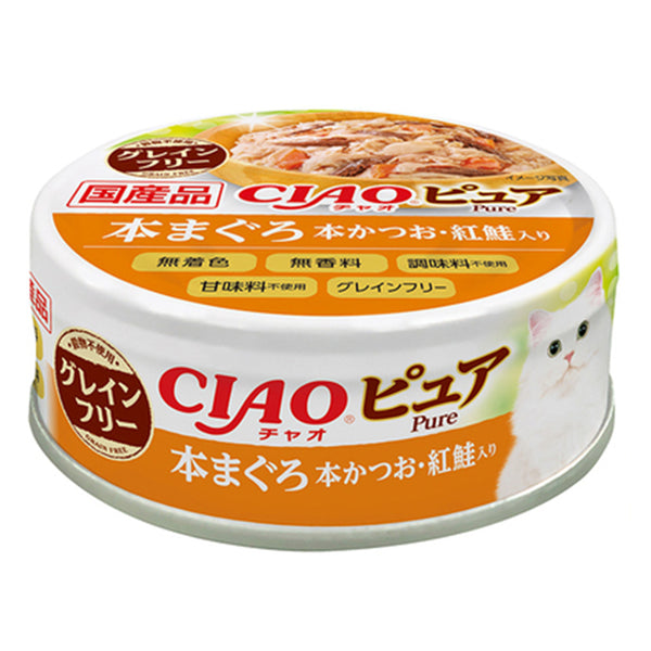 For Pets Ciao - Pure Tuna Bonito Red Salmon Can