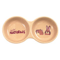 Stoneware Double Small Animal Dish - 8.5" (Naturals)