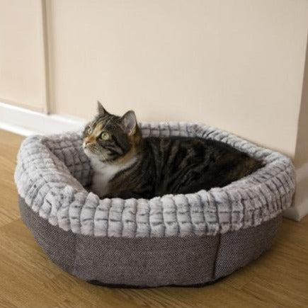 For Pets - Rosewood - Tweed & Plush Bed