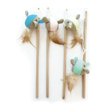 Mouse Cat Wand Toy