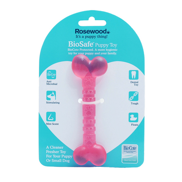 BioSafe Pink Puppy Bone