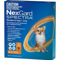 Nexgard Spectra Xsmall Dog 2-3.5kg 3pack