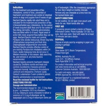Nexgard Spectra Small Dog 3.6-7.5kg 3pack