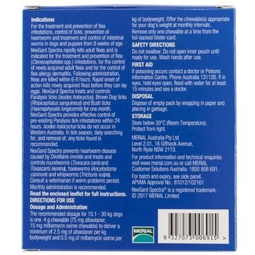 Nexgard Spectra Large Dog 15.1-30kg 3pack