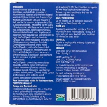 Nexgard Spectra Small Dog 3.6-7.5kg 6pack