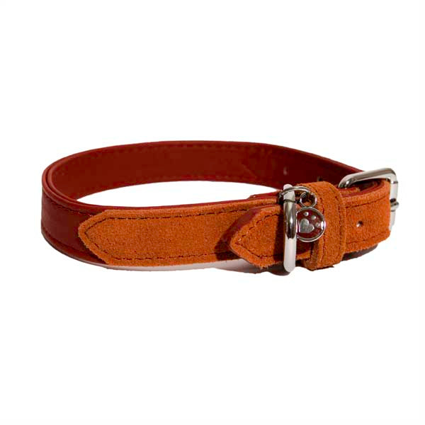 Rosewood - Luxury Leather Soft Touch Dog Collar, Red