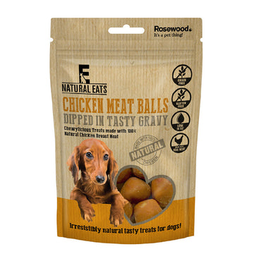 Natural Eats Chicken Meatballs in Gravy Dog Treat 100g