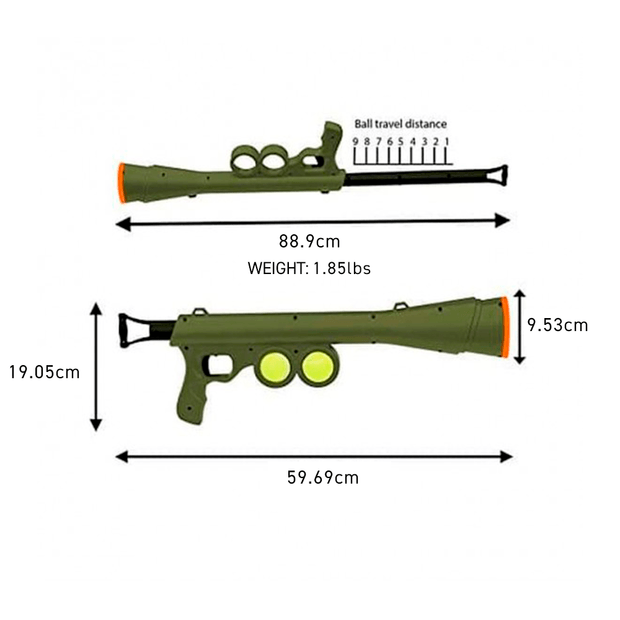 Bazooka dog ball store launcher