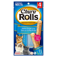 For Pets - Inaba- Churu Rolls Chicken Recipe wraps Tuna with Scallop Recipe