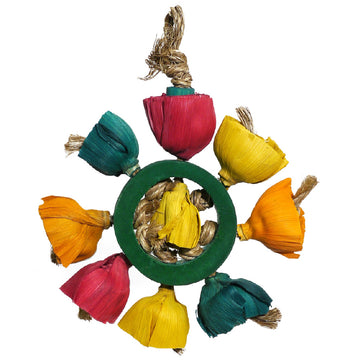 Boredom Breaker Bamboozlers Blossom Ring Bird Toy L/M