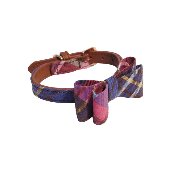 For Pets - Rosewood - Toy Dog Pink / Purple Tweed Collar